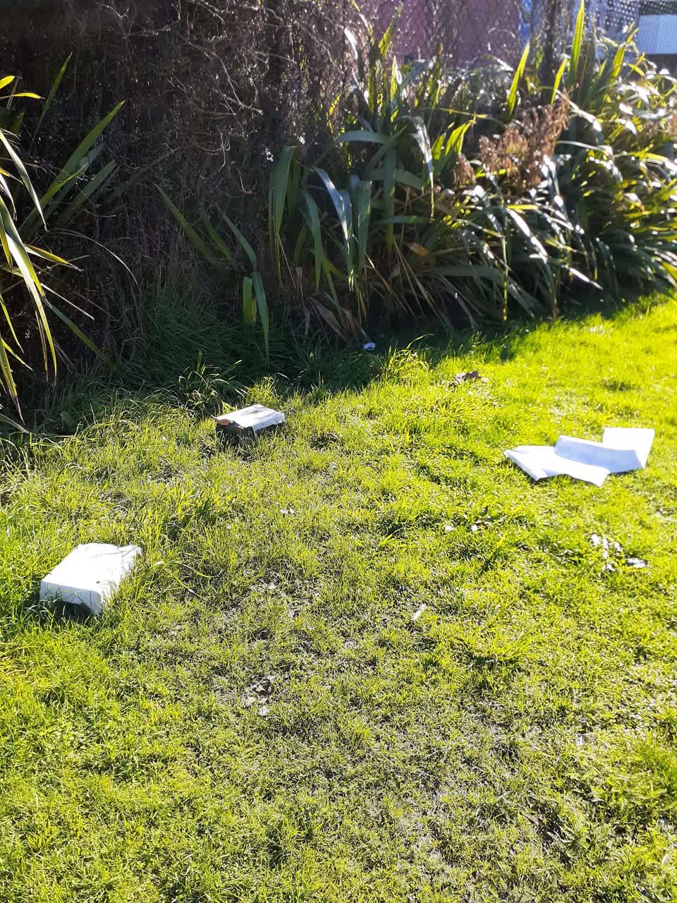 The photograph attached to this rubbish/recycling report