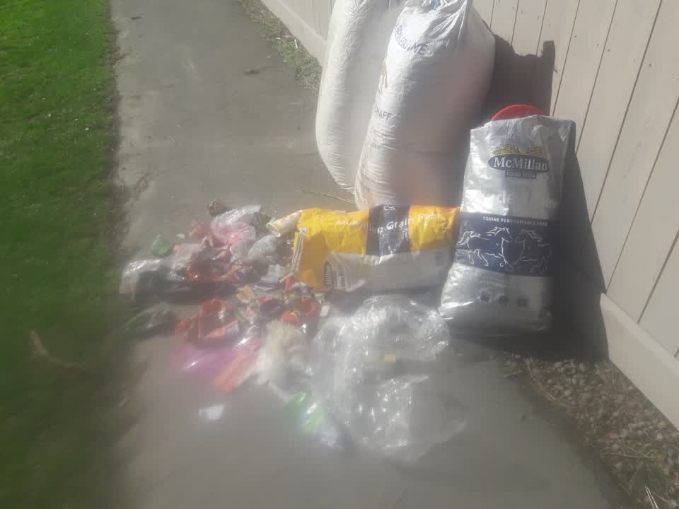The photograph attached to this rubbish/recycling report