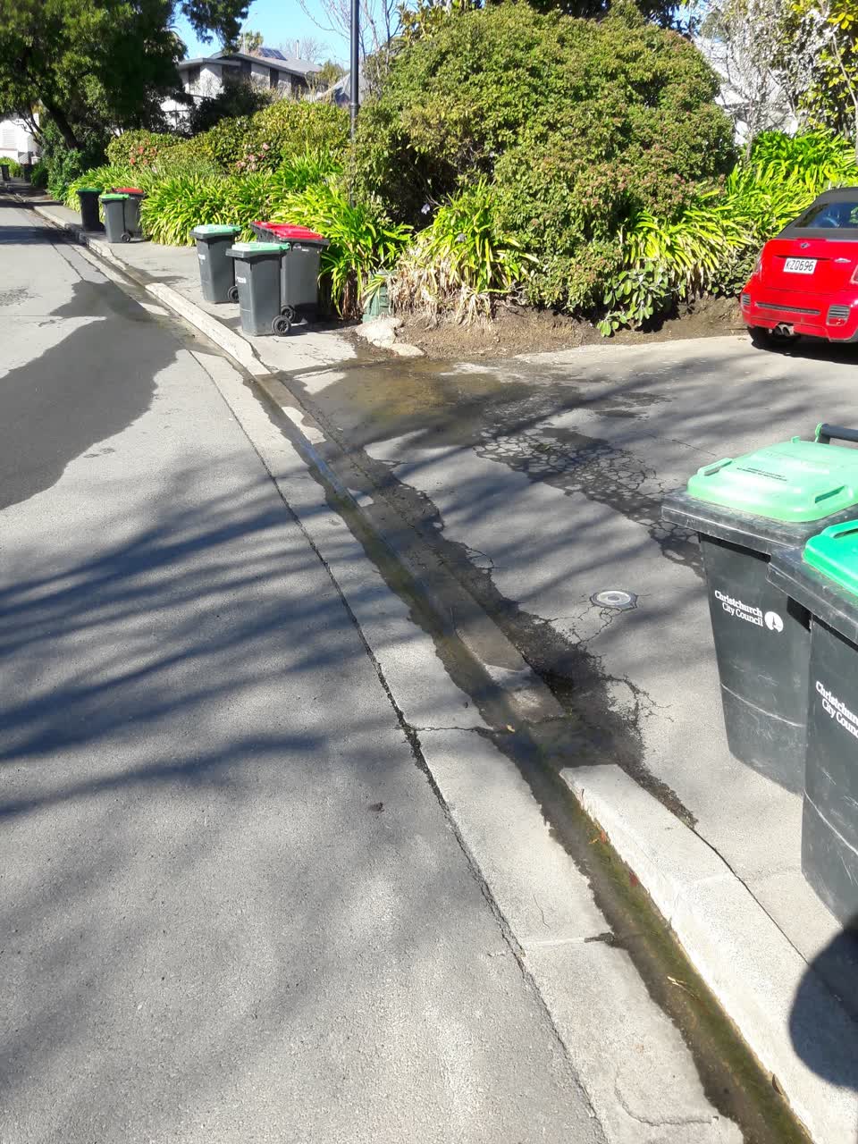The photograph attached to this water leak report