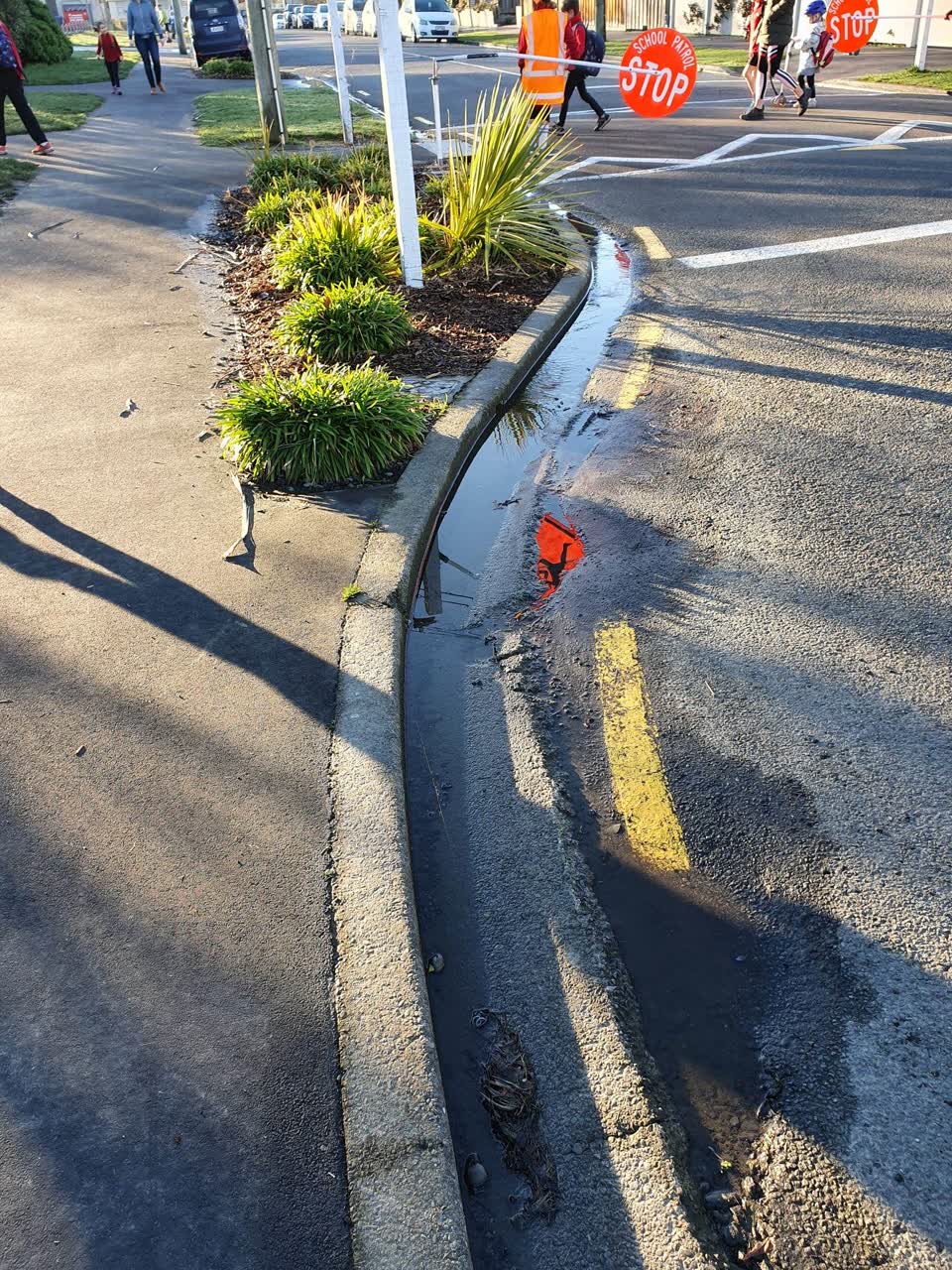 The photograph attached to this water leak report