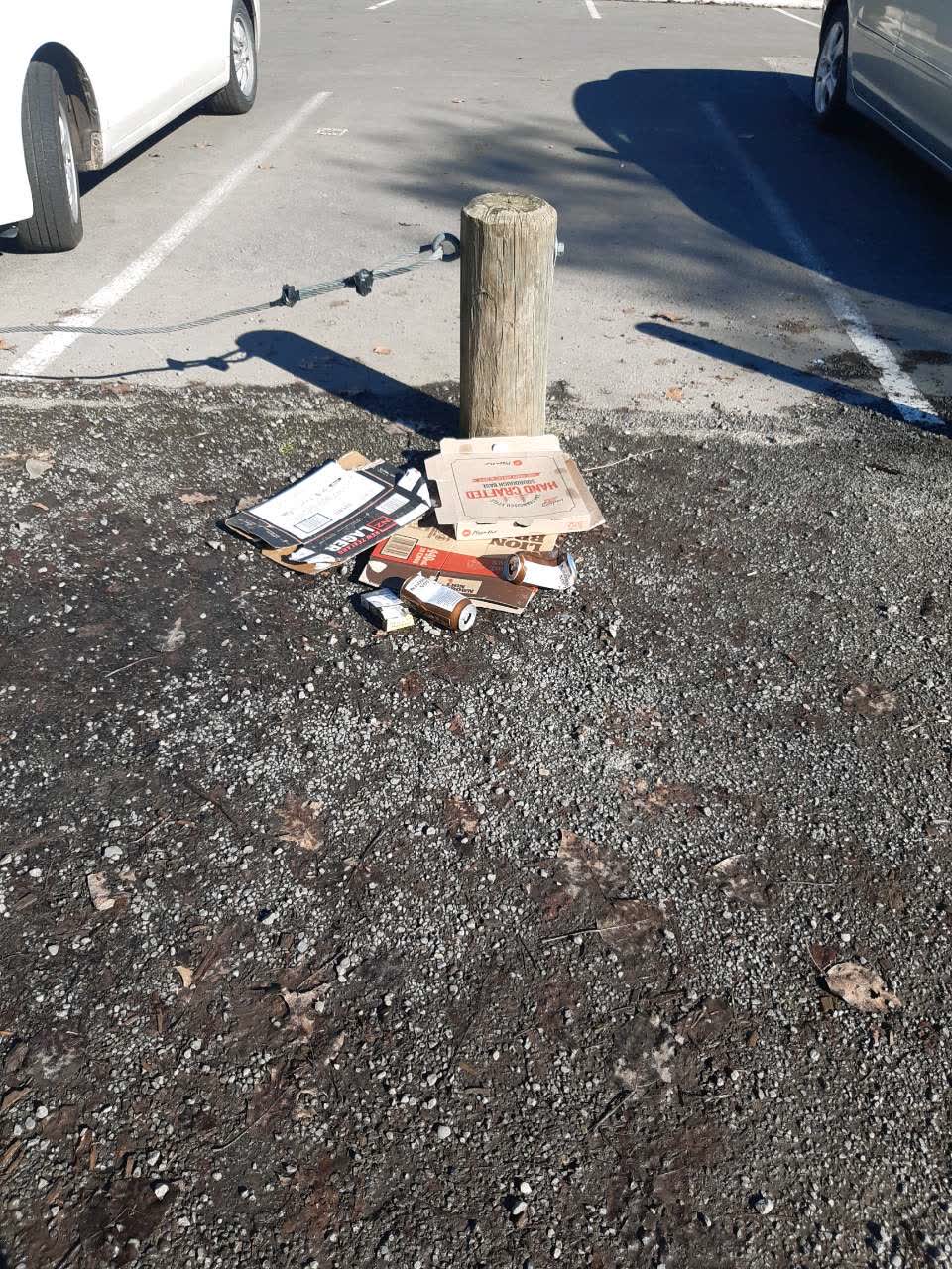 The photograph attached to this rubbish/recycling report