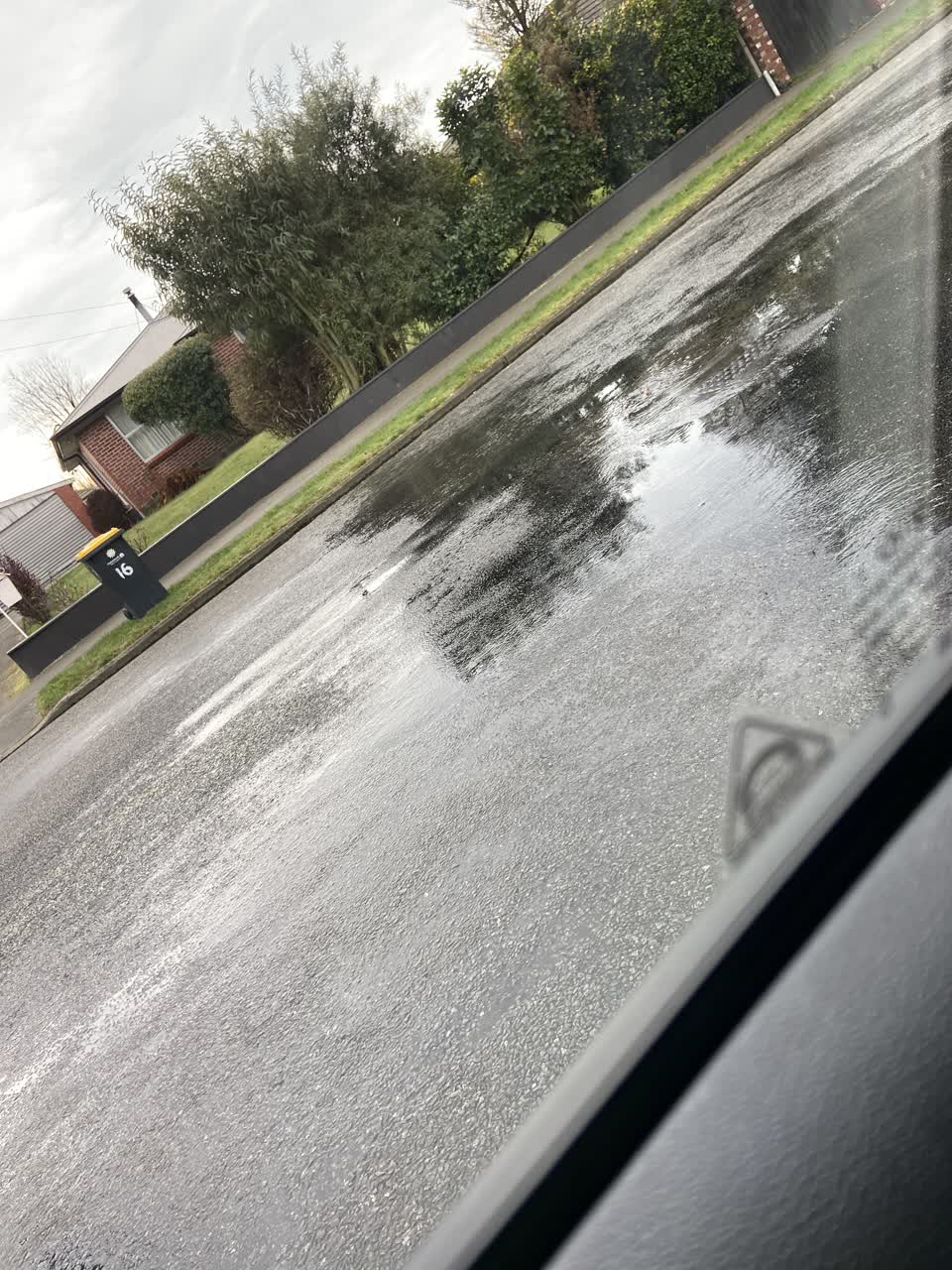 The photograph attached to this water leak report