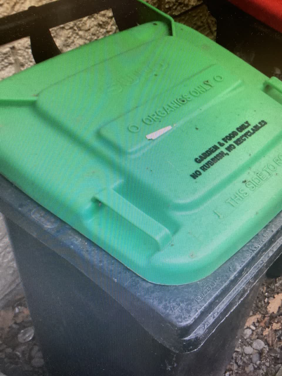The photograph attached to this rubbish/recycling report