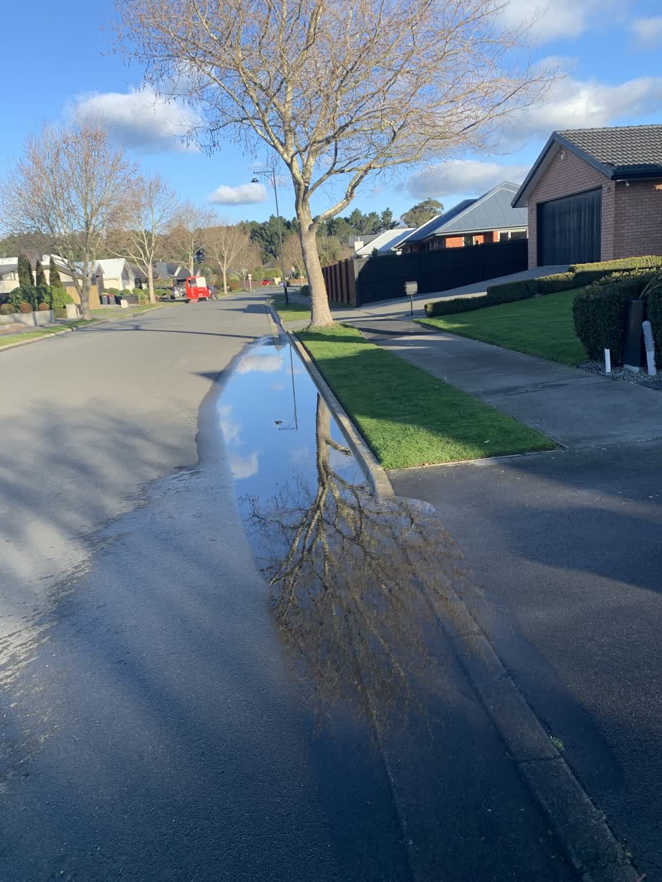 The photograph attached to this roading/streets report