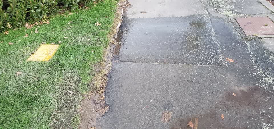 The photograph attached to this water leak report