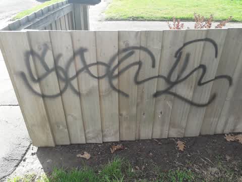 Graffiti, a report photo