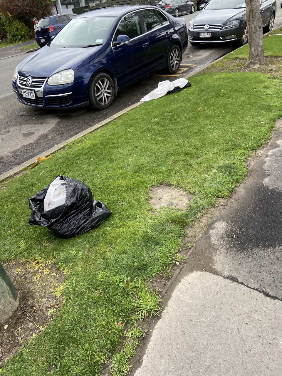 The photograph attached to this rubbish/recycling report
