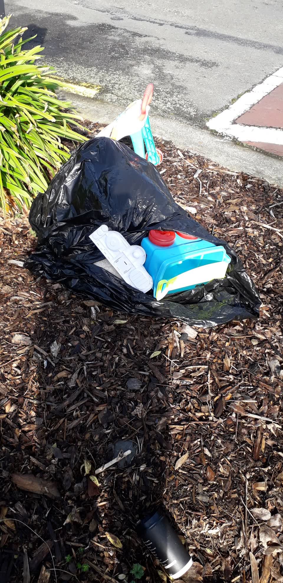 The photograph attached to this rubbish/recycling report