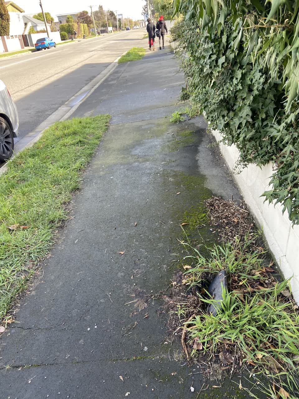 The photograph attached to this roading/streets report