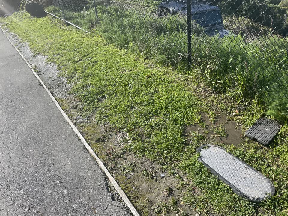 The photograph attached to this water leak report