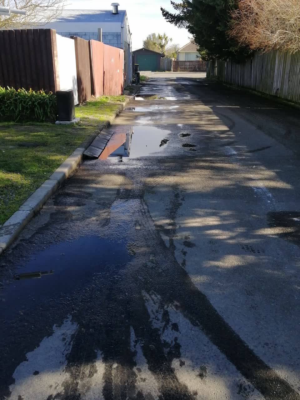 The photograph attached to this flooding report