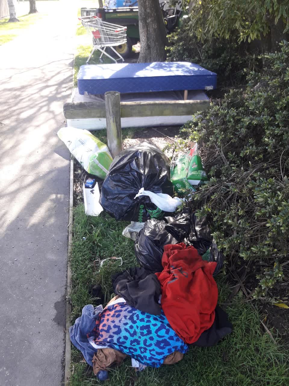 The photograph attached to this rubbish/recycling report