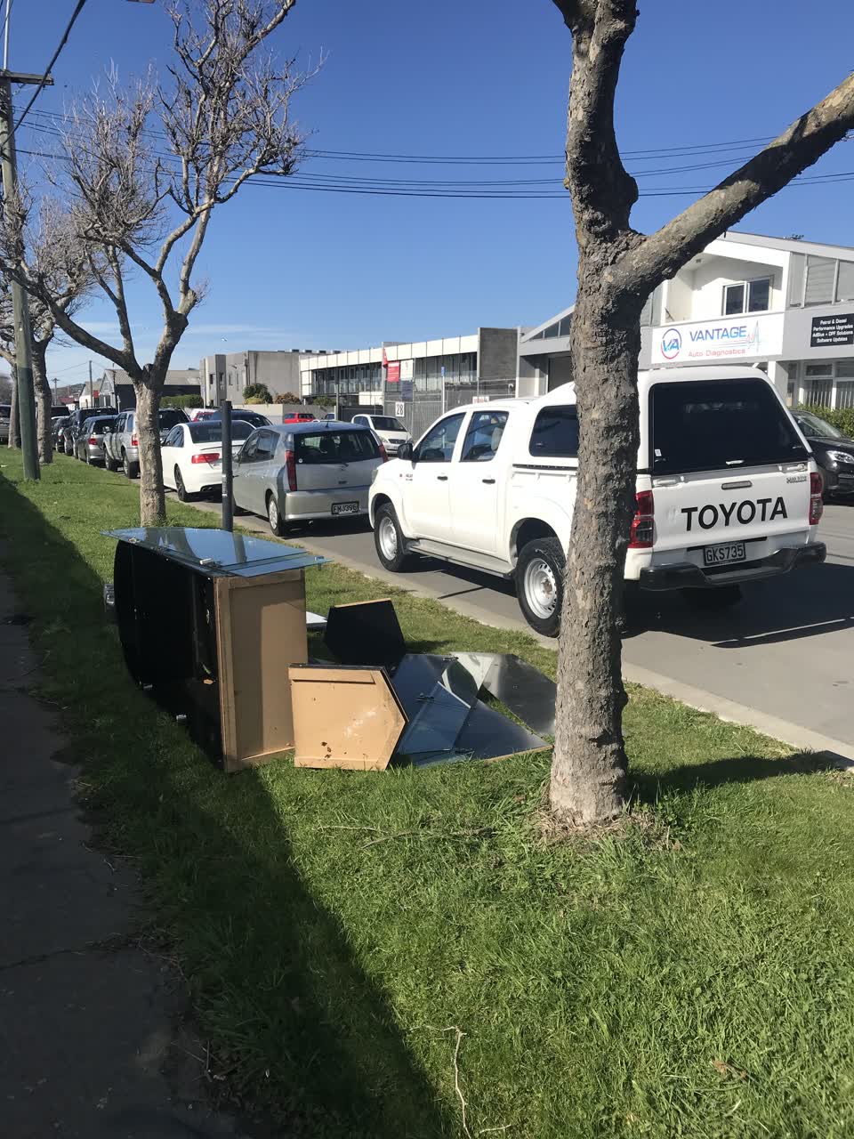 The photograph attached to this roading/streets report