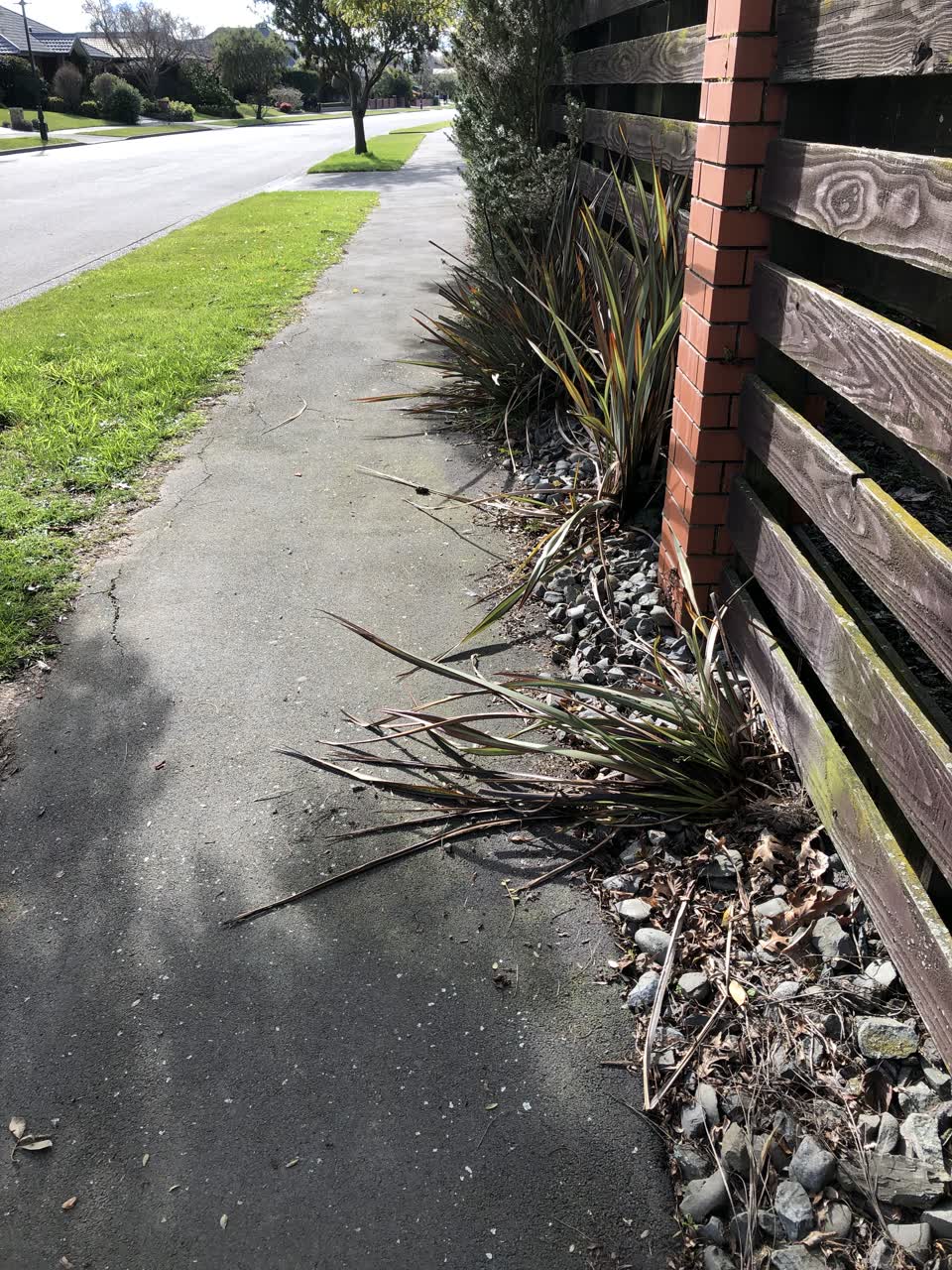 The photograph attached to this roading/streets report