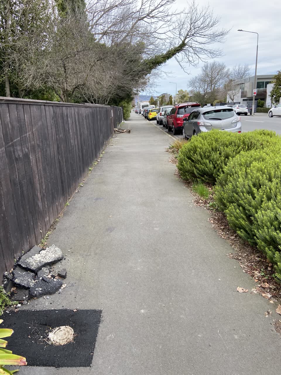 The photograph attached to this roading/streets report