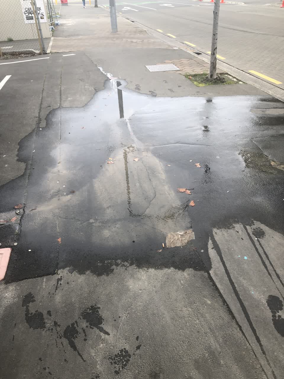 The photograph attached to this water leak report