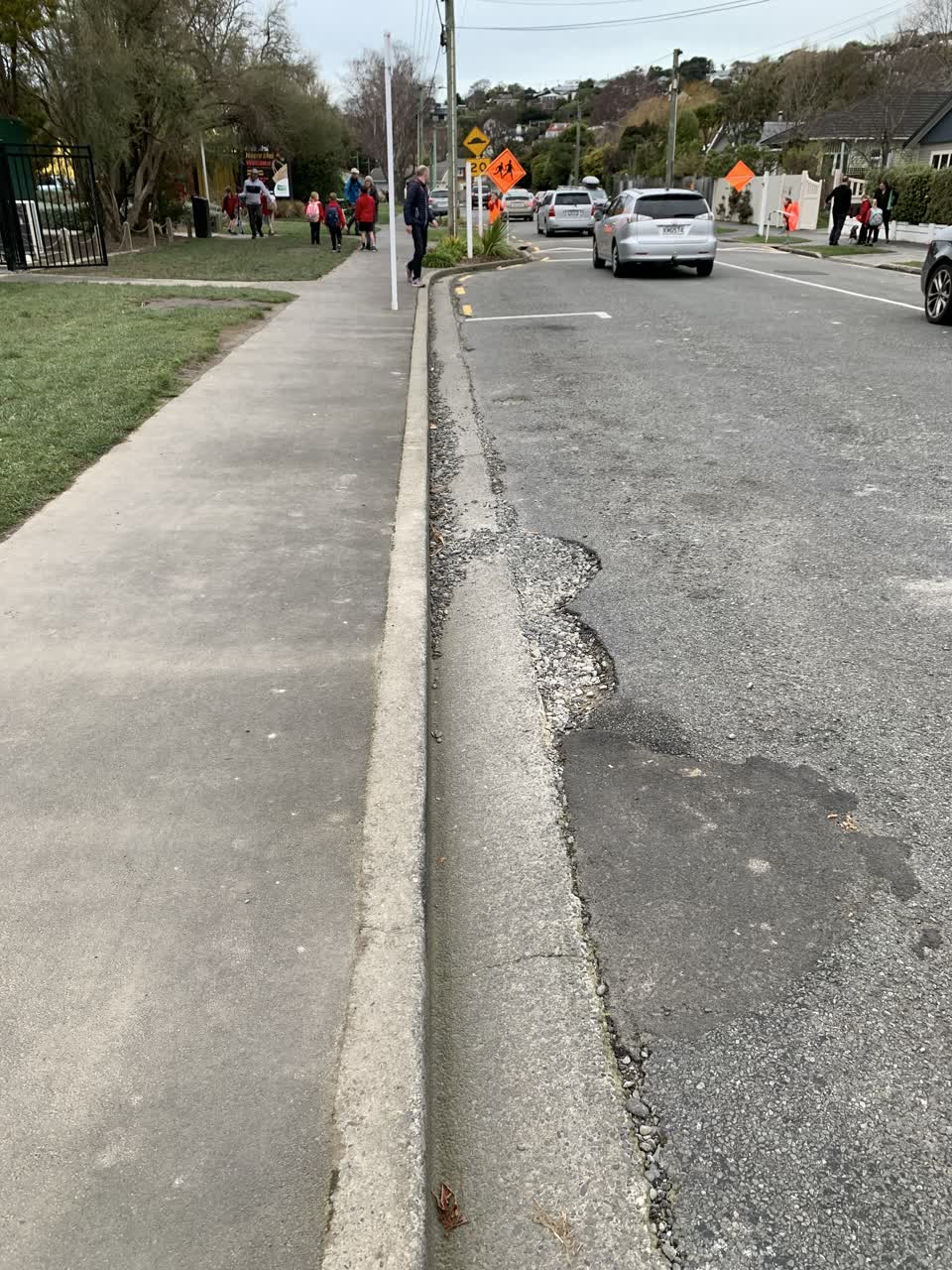 The photograph attached to this roading/streets report