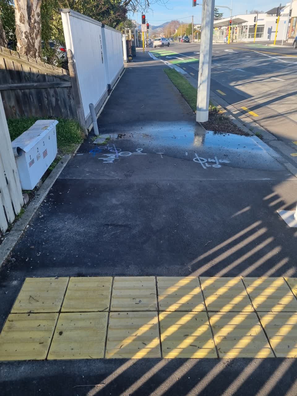 The photograph attached to this water leak report