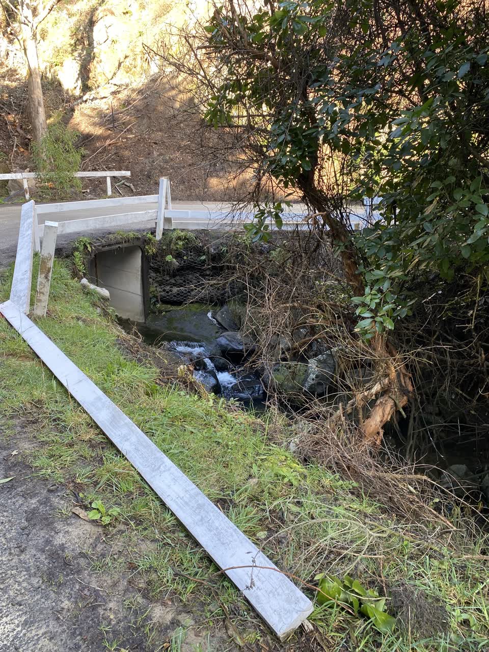 The photograph attached to this roading/streets report