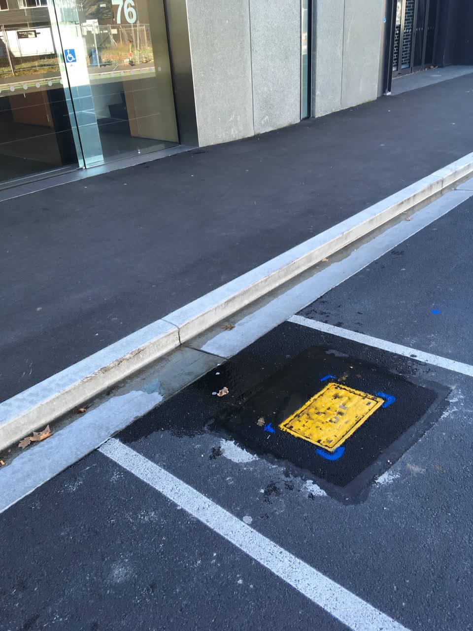 The photograph attached to this water leak report