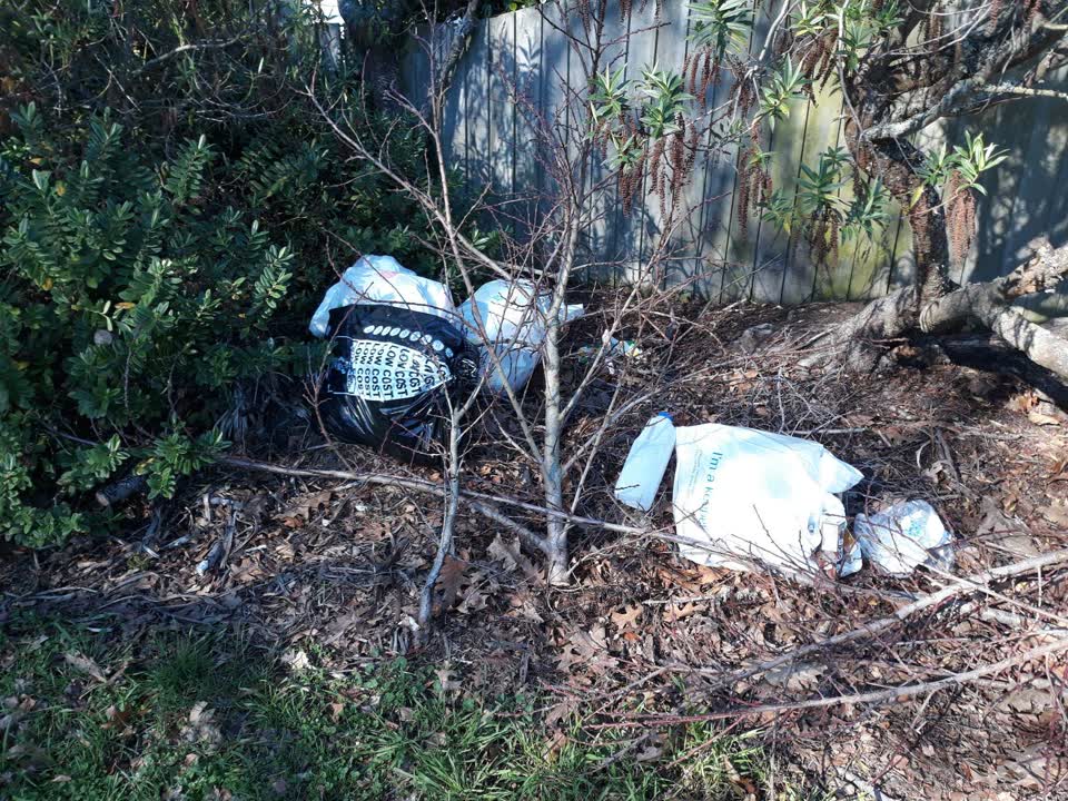 The photograph attached to this rubbish/recycling report