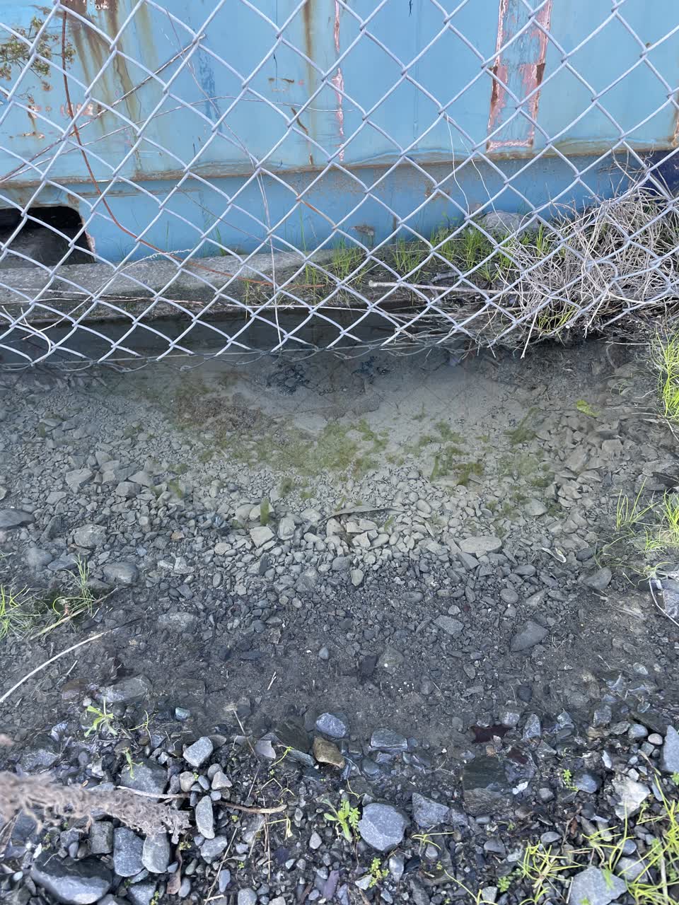 The photograph attached to this water leak report