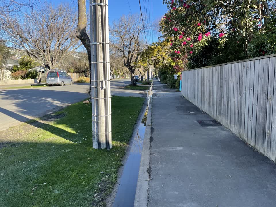 The photograph attached to this flooding report