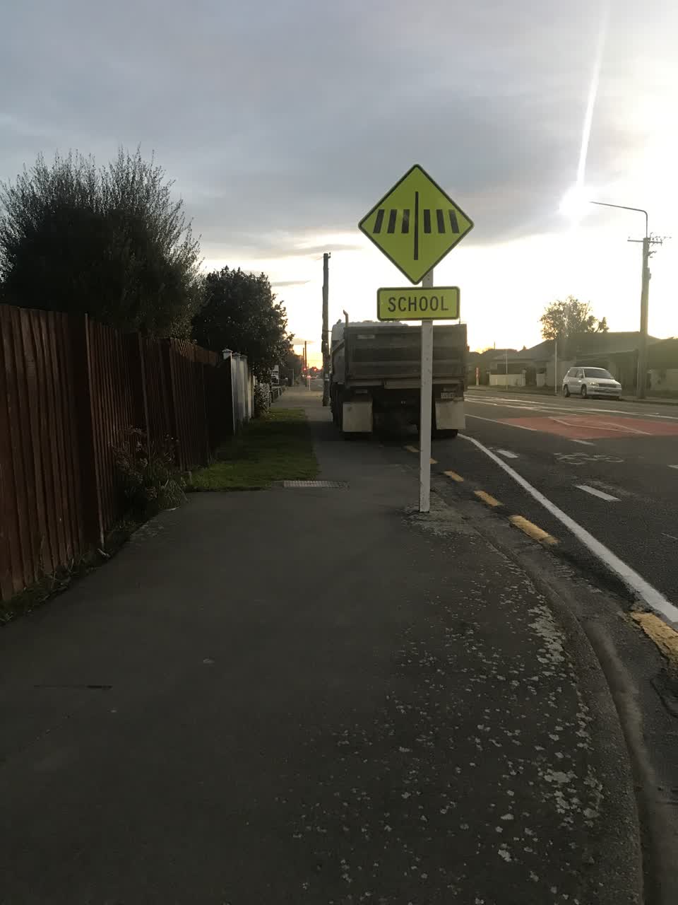 The photograph attached to this roading/streets report