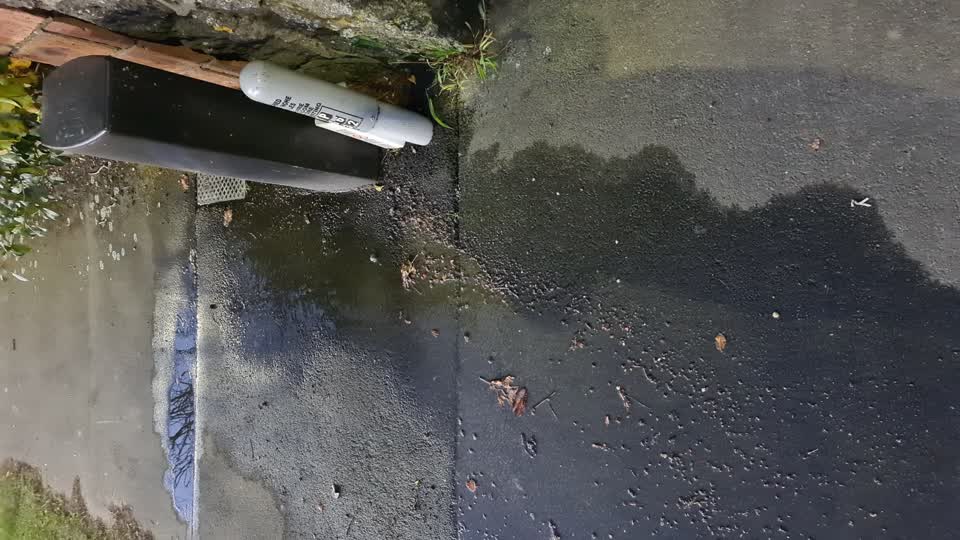 The photograph attached to this water leak report