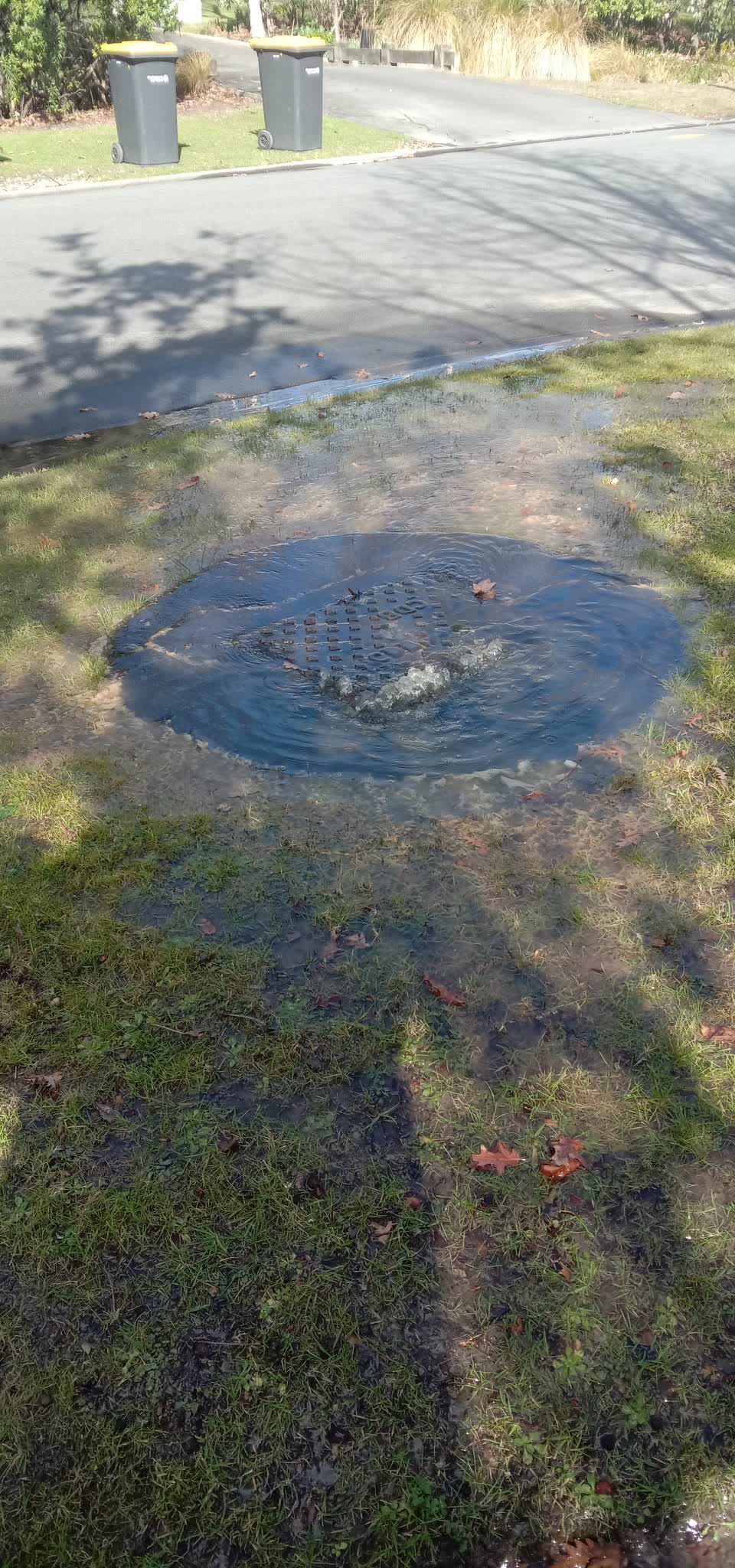 The photograph attached to this flooding report