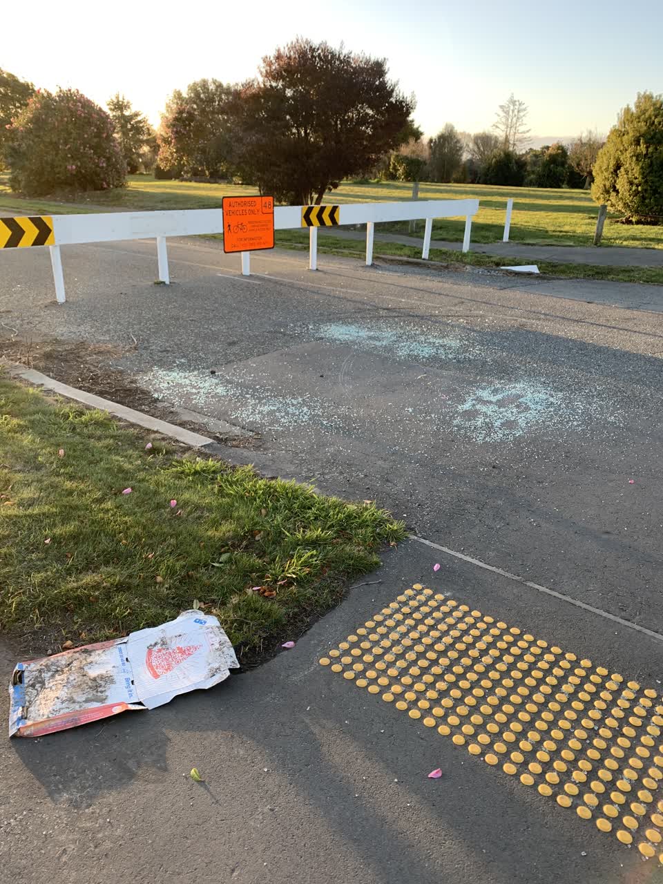 The photograph attached to this roading/streets report