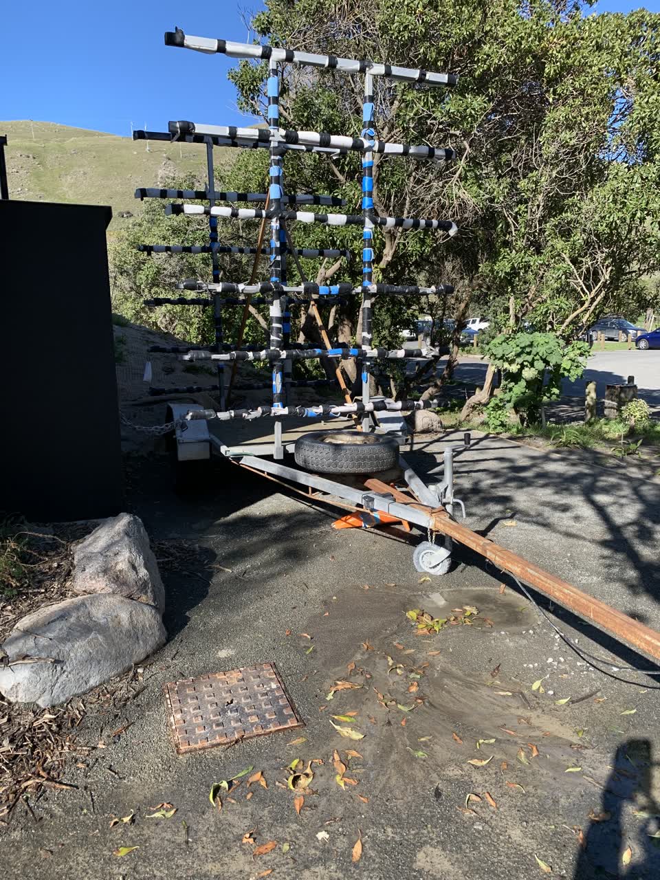 The photograph attached to this water leak report