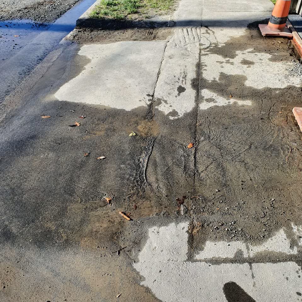The photograph attached to this water leak report