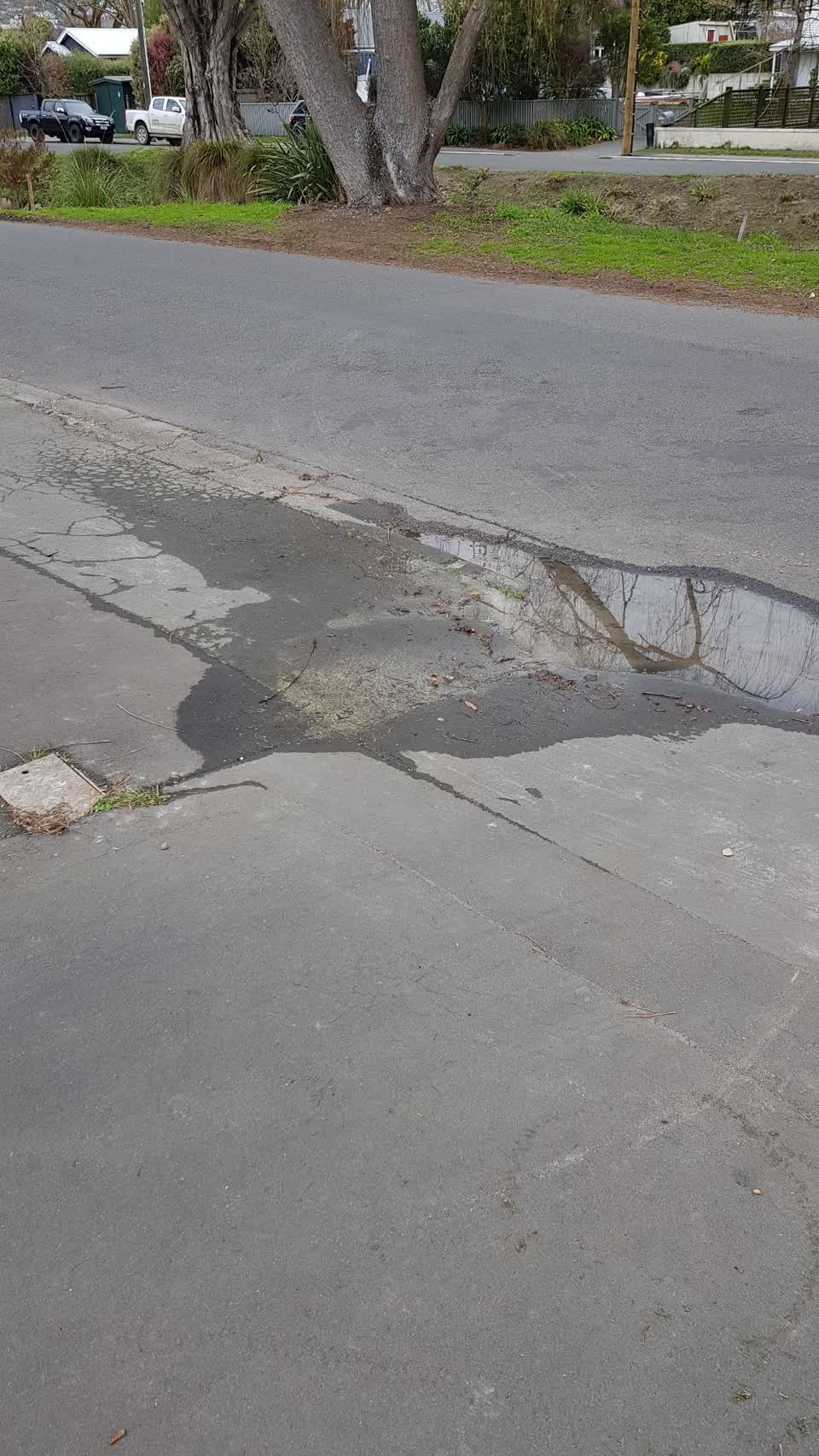 The photograph attached to this water leak report
