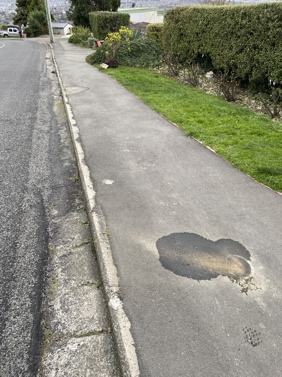 The photograph attached to this water leak report