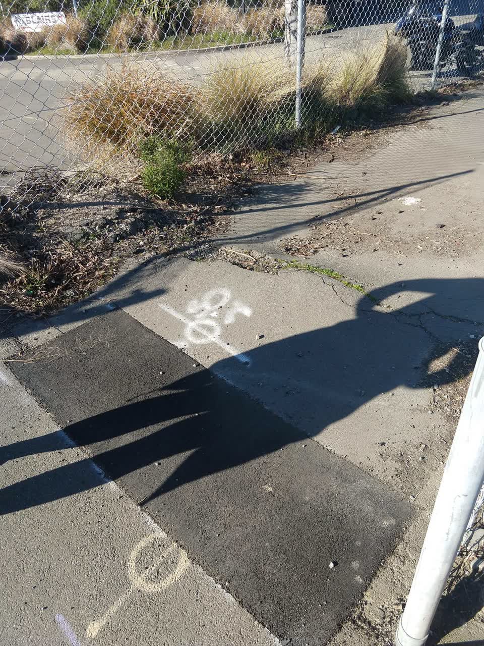 The photograph attached to this roading/streets report