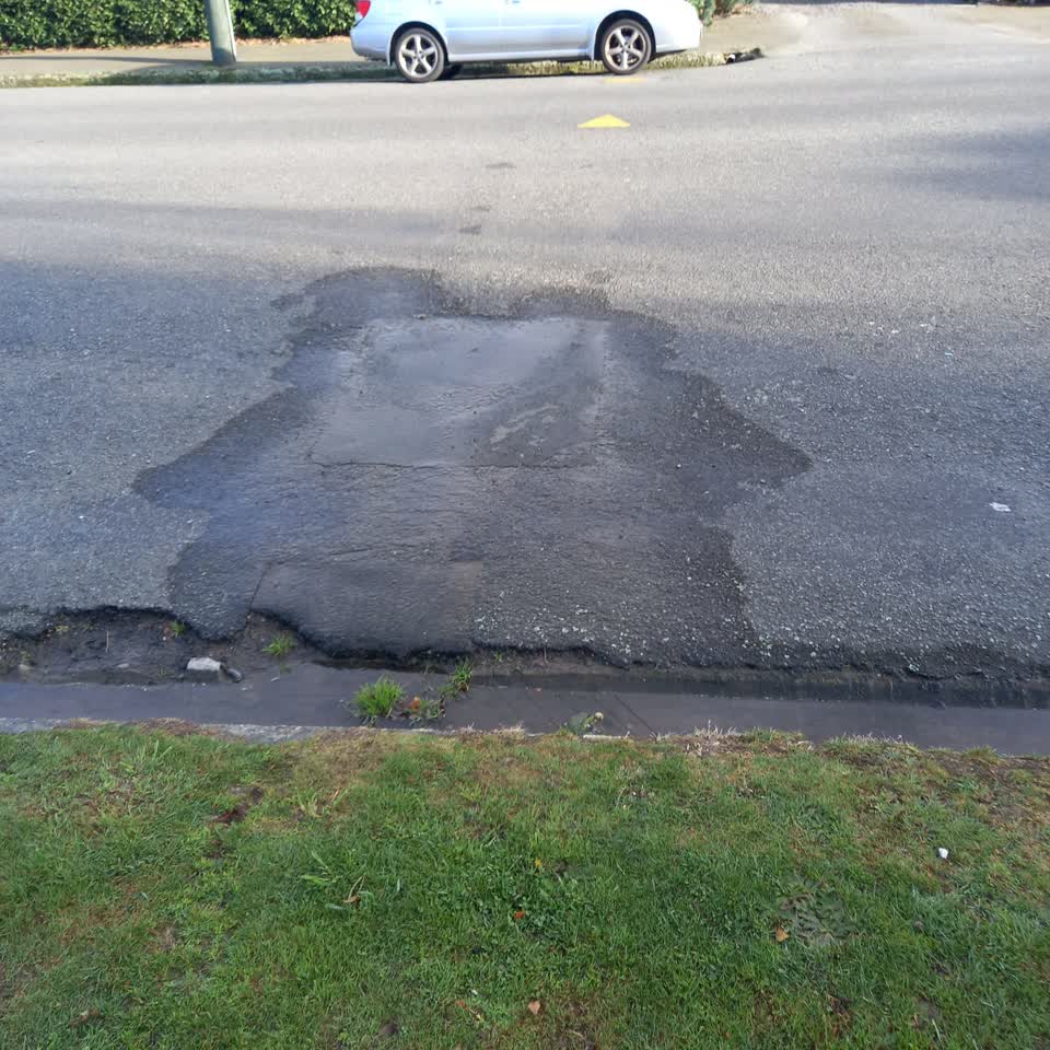 The photograph attached to this water leak report
