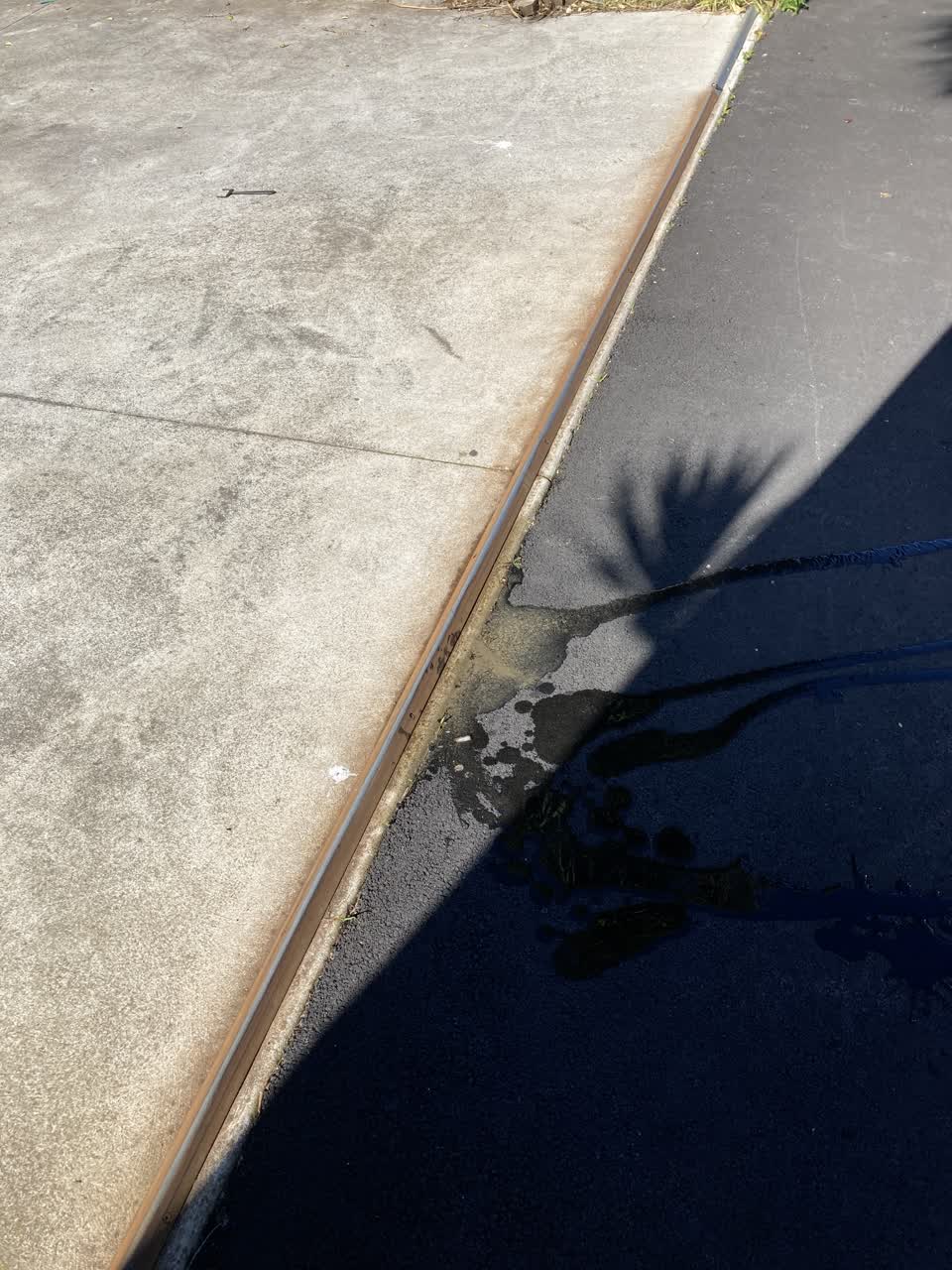 The photograph attached to this water leak report