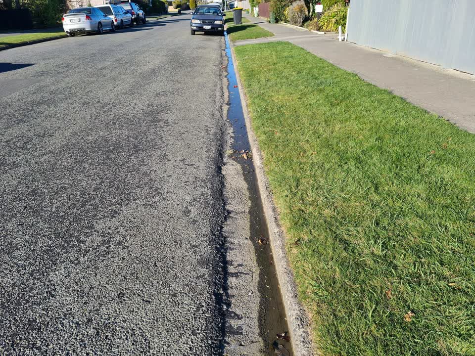 The photograph attached to this water leak report
