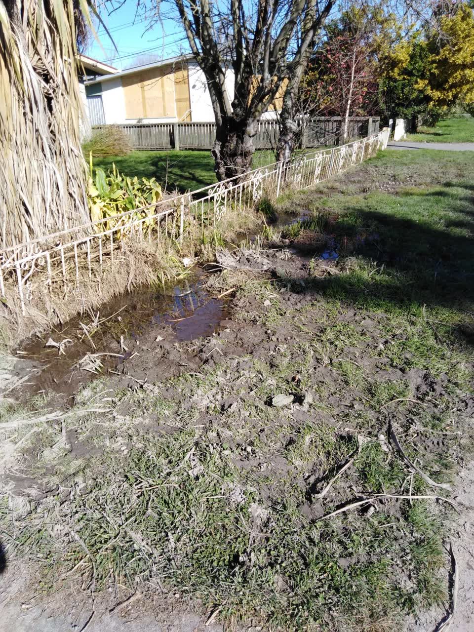 The photograph attached to this water leak report