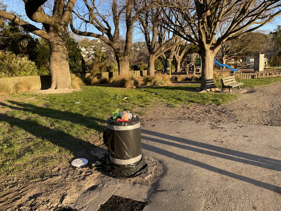 The photograph attached to this rubbish/recycling report
