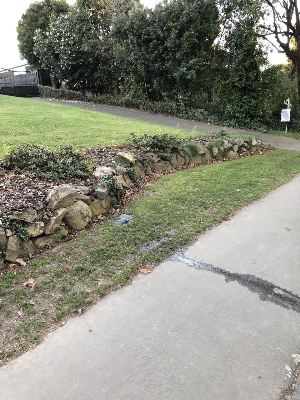 The photograph attached to this water leak report