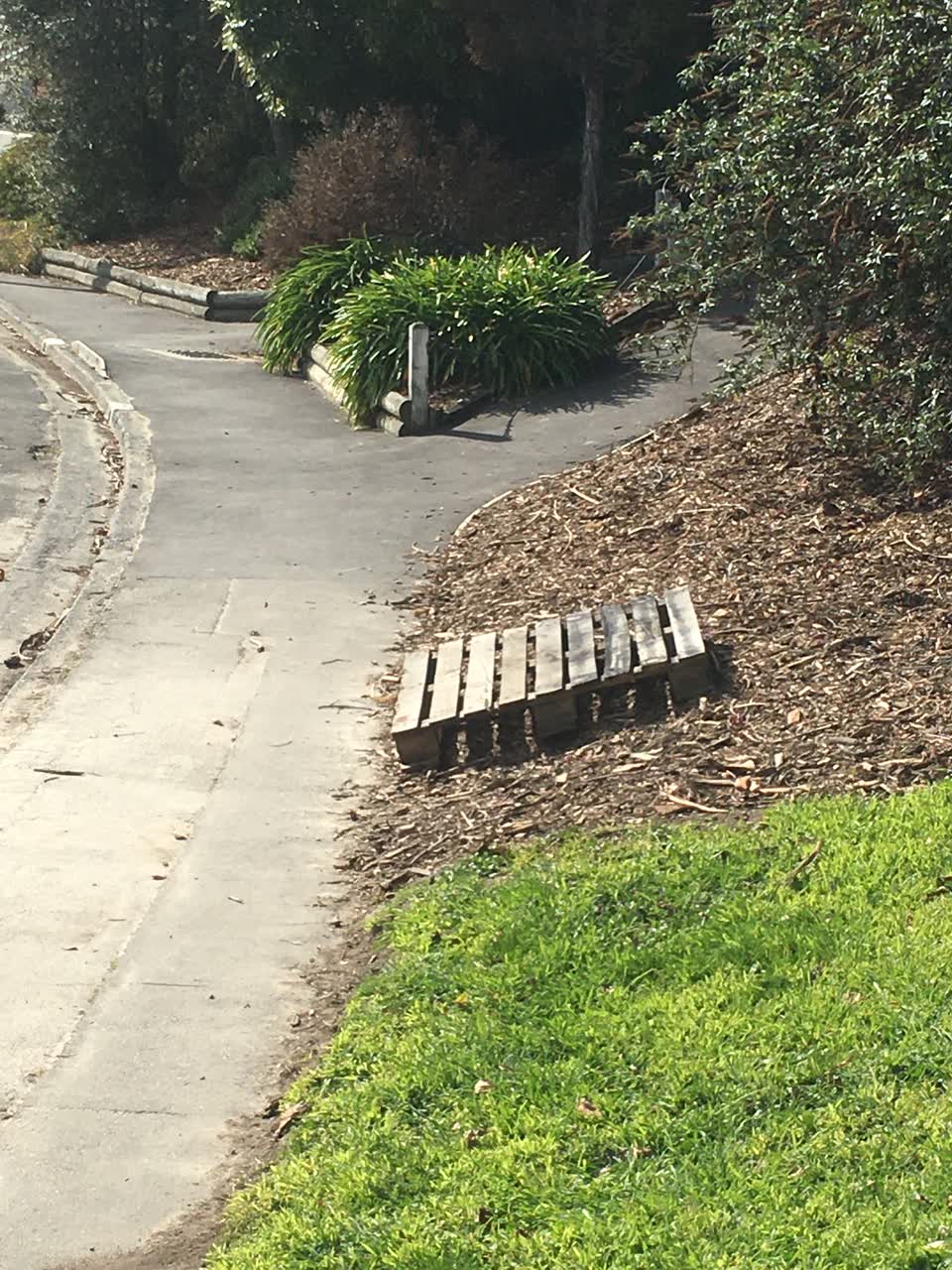 The photograph attached to this rubbish/recycling report
