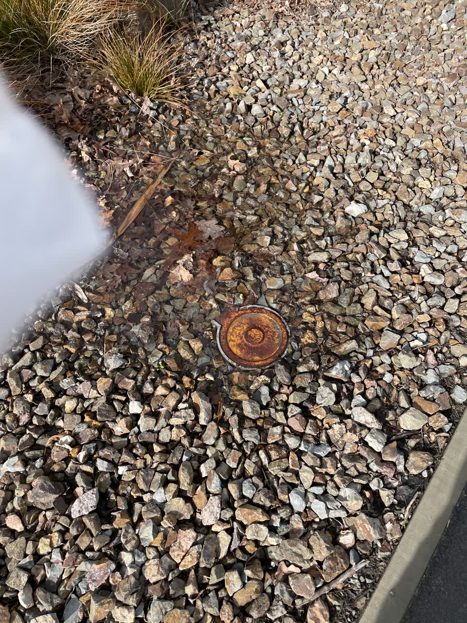 The photograph attached to this water leak report