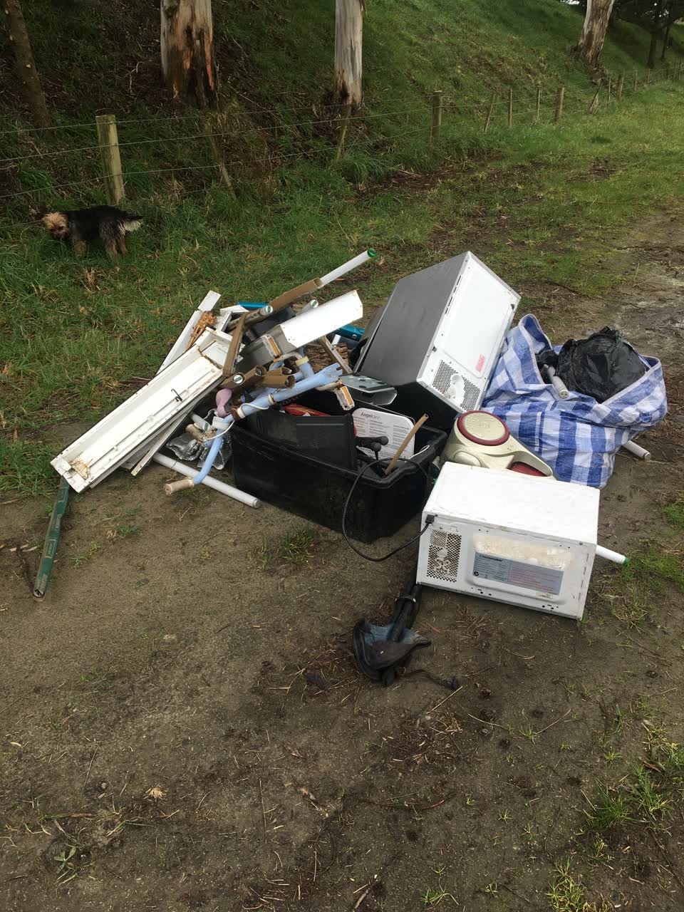 The photograph attached to this rubbish/recycling report