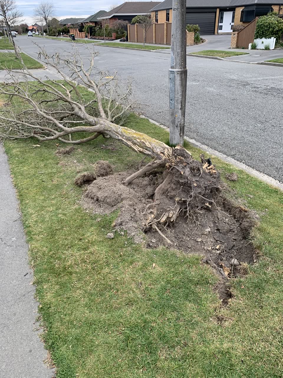 The photograph attached to this roading/streets report