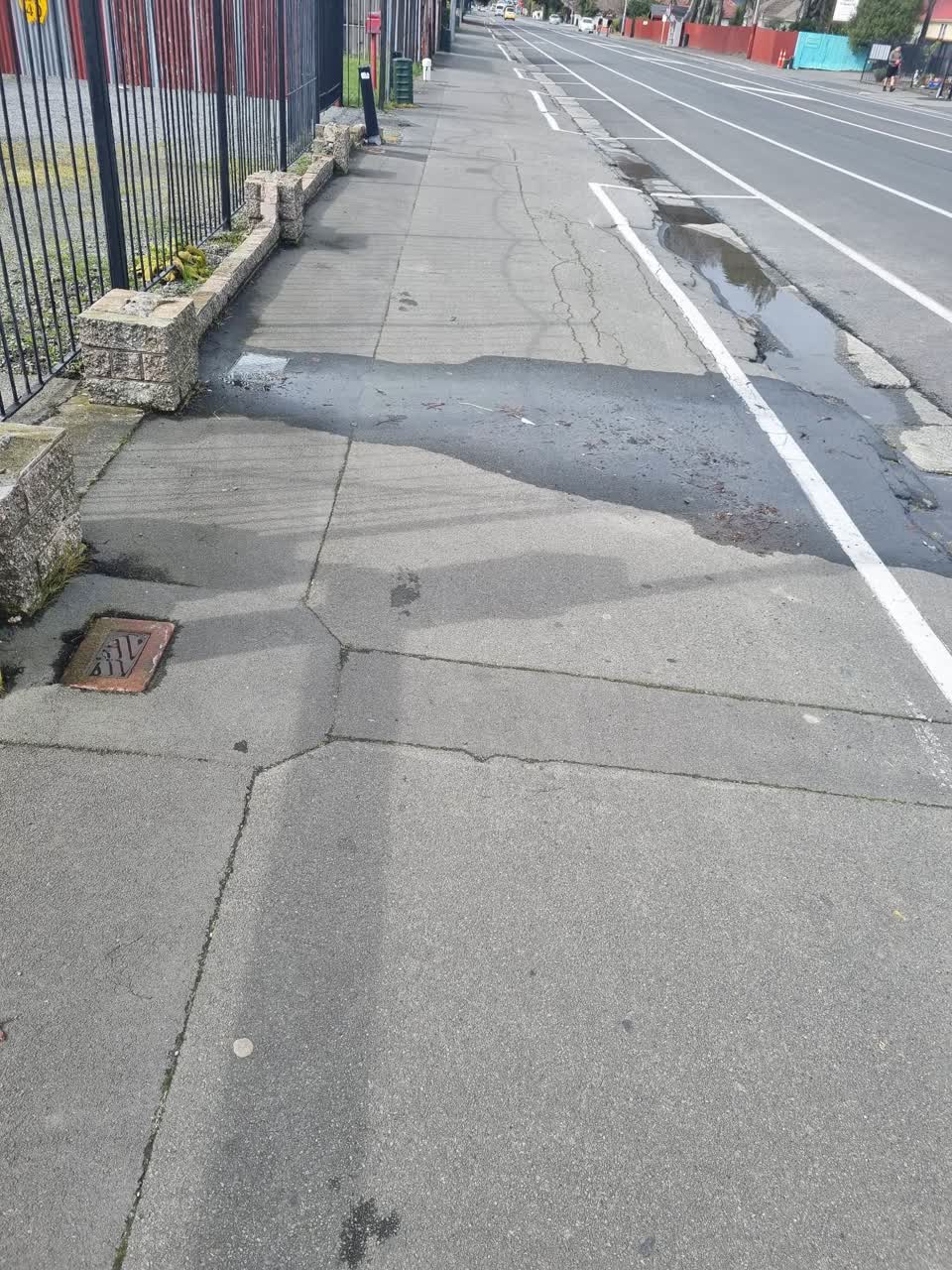 The photograph attached to this water leak report