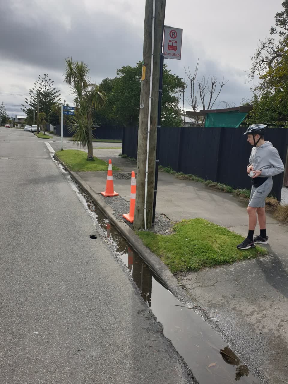 The photograph attached to this roading/streets report