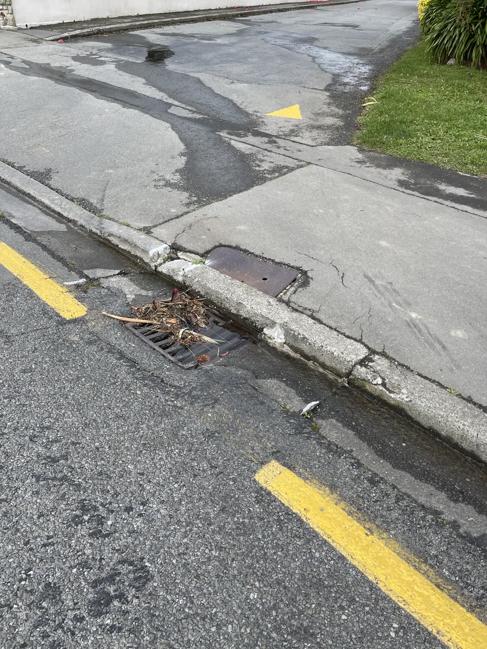 The photograph attached to this water leak report