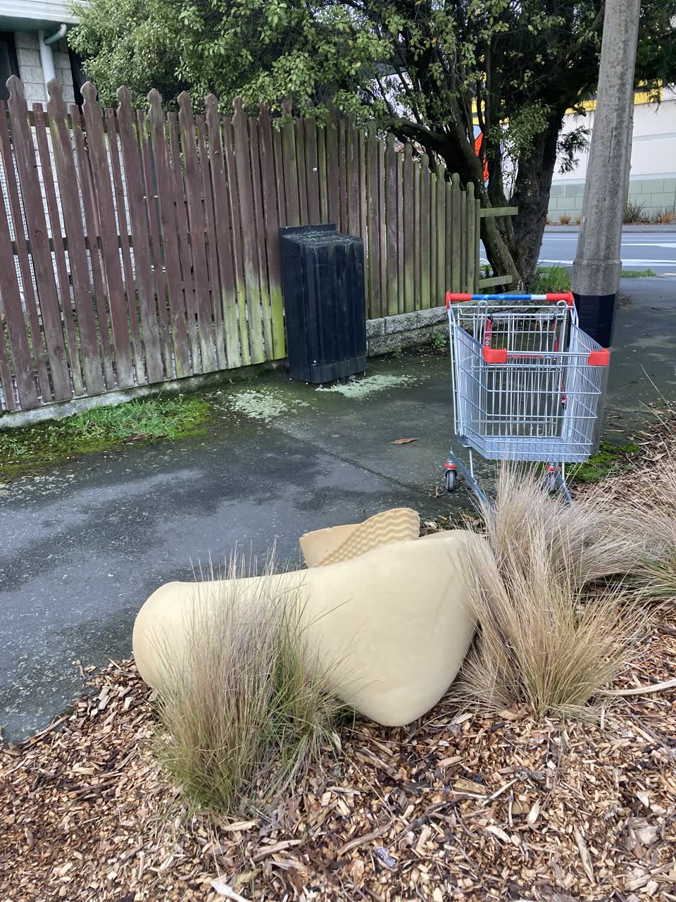 The photograph attached to this rubbish/recycling report